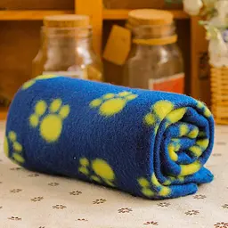 Плед для тварин Paw Print Soft Fleece Pet Blanket 60х70 см Синій - мініатюра 2