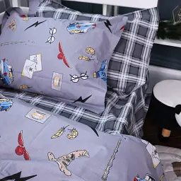 Простирадло на гумці MirSon Poplin Line Kids 08 Harry Potter 150х200 см сіре (2200009719530) - мініатюра 4