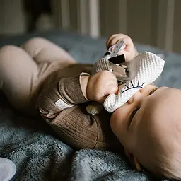 Іграшка-обіймашка BabyOno Маленька пташка з шурхотінням для малюків 26.5х27 см (2136278051) - мініатюра 3