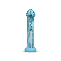 Скляний дилдо Gildo - Ocean Ripple Glass Dildo - мініатюра 3