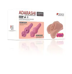 Мастурбатор-вагіна двошаровий Kokos Adarashi -2 Double Layer - мініатюра 6
