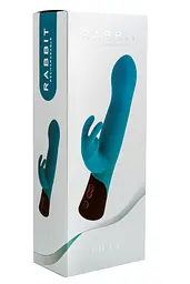 Вібратор-кролик Liebe Pleasure Toys Rabbit Rechargeable 21,5 см (синій) - мініатюра 9