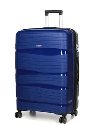 Валіза велика L поліпропілен Worldline Airtex 283 74,5×49×32см 120л Темно-синій