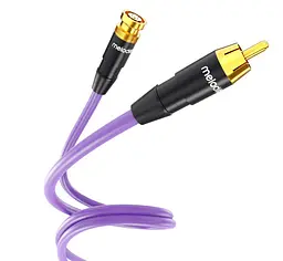 Цифровий коаксіальний аудіокабель RCA-BNC Melodika Purple Coaxial Cable MDBN-R15 1.5m - мініатюра 2