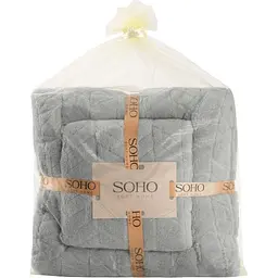 Набір рушників Soho Gray 2 шт. (35*75+70*140см, мікроф. Gray) - мініатюра 2