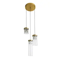 Світильник підвісний LED Levistella 800P1021-3led CL, 27W, бронзовий, для вітальні