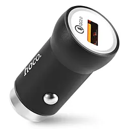 Адаптер автомобільний - зарядний пристрій Hoco Z4 1*USB 2 А, QC2.0 чорний