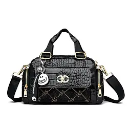 Сумка Italian Bags Smile Selling 26х11х18 см Чорний (id_1276)