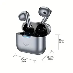 Навушники Hoco EW34 Full true wireless BT headset Black - мініатюра 2