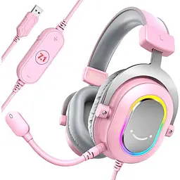Навушники HF Stereo Fifine H6 Pink UA - мініатюра 2