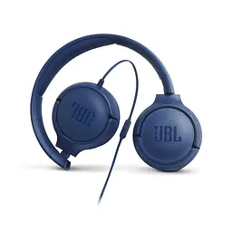 Навушники з мікрофоном JBL T500 JBLT500BLU BLUE - мініатюра 6