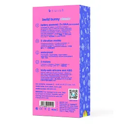 Вібратор-кролик B Swish Bwild Classic Bunny 15.2 см (бірюзовий) - мініатюра 6