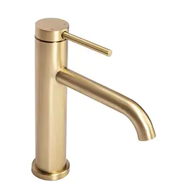 Змішувач для умивальника Rea Clif brushed gold REA-B5323, Золотий