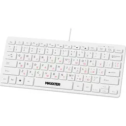 Клавіатура Maxxter KBM-C01W-UA USB UA White (KBM-C01W-UA) - мініатюра 2