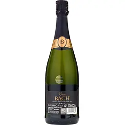 Вино ігристе Bach Cava Gran Brut, біле, брют, 0,75 л - мініатюра 2