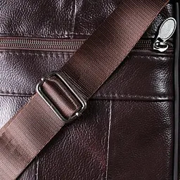 Сумка з ручкою для чоловіків Vintage 22865 17х19,5х7 см Коричневий - мініатюра 10