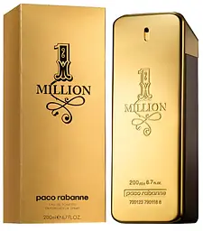 Оригінал Paco Rabanne 1 Million 200 мл туалетна вода