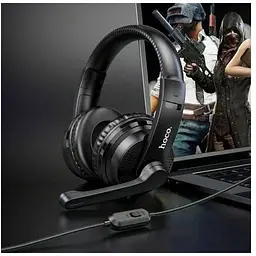 Навушники Hoco W103 Magic Tour Gaming ігрові чорні 6931474741615 - мініатюра 3