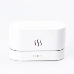 Ультразвуковий зволожувач повітря Flame Aroma Diffuser Білий, аромадифузор з підсвіткою (NS) - мініатюра 2