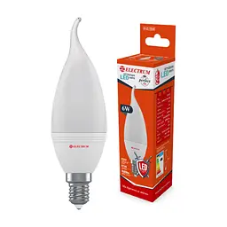 Лампочка Electrum С37 6W PA LC-32/1 Е14 4000K (A-LC-1946)