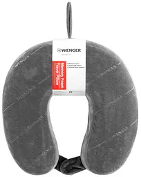Подушка флісова, Memory Foam Travel Neck Pillow сірий Wenger tur0001234