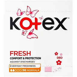 Прокладки щоденні KOTEX Normal Plus Deo 56шт