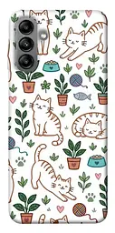 TPU чохол Demsky Cats pattern для Samsung Galaxy A04s