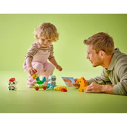 Конструктор LEGO DUPLO Потяг тваринок 19 деталей (10412) - мініатюра 5