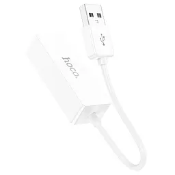 Перехідник - мережева карта Hoco UA22 Acquire Usb ethernet adapter (100 Mbps) - мініатюра 4