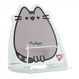 Підставка для книжок металева "Yes" /470527/ фігурна "Pusheen" блакитна (1/40/80)
