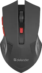 Миша бездротова Defender Accura MM-275 Black-Red (52276)