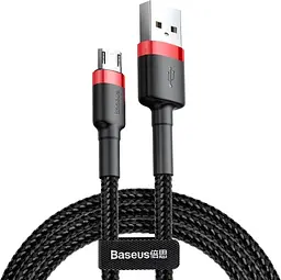 Кабель Baseus Cafule Cable USB For Micro 2.4A 1m Red+Black