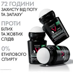 Дезодорант-антиперспірант Vichy Homme Invisible Resist кульковий 72 години захисту 50 мл - мініатюра 5