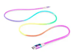 Кабель REAL-EL USB Type-C to Lightning 1m MFI Rainbow (EL123500054) - мініатюра 3