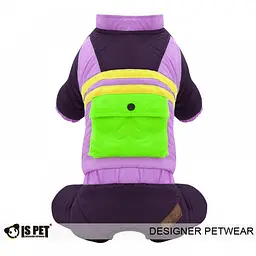 Зимовий комбінезон для собак "Grand pocket overall" фіолетовий S Is Pet zoo0006244
