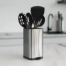 Органайзер для кухонного приладдя МВМ My Home, нержавіюча сталь (KP-66 SS/BLACK) - мініатюра 2
