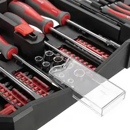 Набір викруток INTERTOOL VT-3363, 63 предмети, біти та головки, Cr-V сталь, кейс-органайзер - мініатюра 3