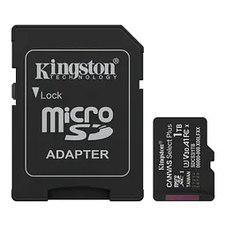 Карта пам'яті microSDXC, 1Tb, Canvas Select Plus Kingston teh0020706