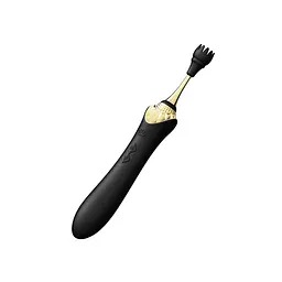Вібратор Zalo Bess Pin Point Vibrator Вишуканий для клітора з насадками, 22х3.3 см чорний - мініатюра 5