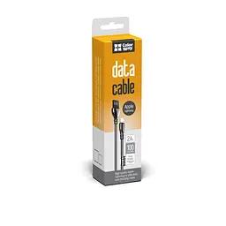 Кабель ColorWay USB - Apple Lightning (metal spring) 2.4А 1 м Black - мініатюра 9