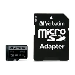 Карта пам'яті Verbatim 64GB microSDXC class 10 UHS-III PRO (47042)