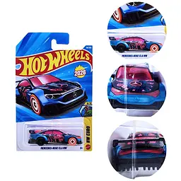 Базова машинка Hot Wheels HW Euro Mercedes-Benz CLA HW синя (5785) JJH63 - мініатюра 3