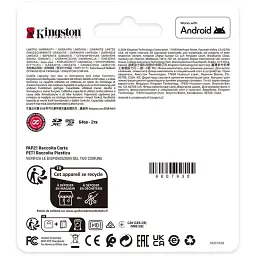 Картка пам'ятi KINGSTON 256Gb UHS-I U1 V10 A1 + SD-adapter (SDCS3/256GB) - мініатюра 3