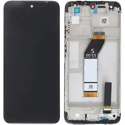 Дисплей Xiaomi Redmi 10 чорний, оригінал PRC, з рамкою, версія S