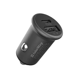 Автомобільний зарядний пристрій ColorWay (2USBx3A, 38W) Power Delivery Port+QC3.0 Gray (CW-CHA029PD-GR) - мініатюра 2