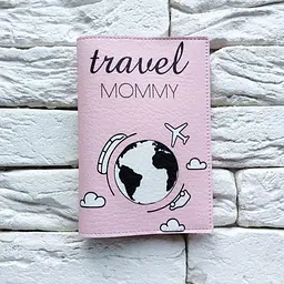 Обкладинка для паспорта Travel mommy 3 (рожевий) - мініатюра 2