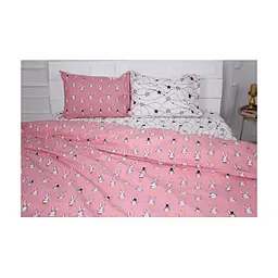 Постільна білизна MirSon Бязь Ranforce Elite 17-0528 Bunnies pink 110х140 (2200004660011)