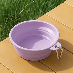 Силіконова складна дорожня миска Derby Summer Collapsible silicone pet bowl - мініатюра 2