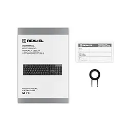 Клавіатура REAL-EL M 13 USB Grey (EL123100045) - мініатюра 10