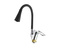 Змішувач ZERIX на мийку чорний YUT 181 REFLECTOR BLACK